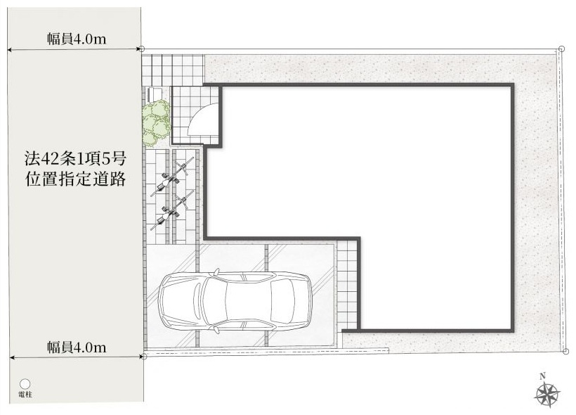 船橋市坪井東1丁目の区画図
