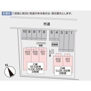 パークハイムCの区画図