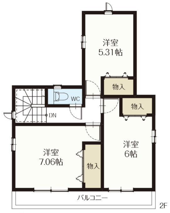 【仲介手数料無料】狭山市　南入曽２期　全１棟　狭山市の不動産なら西武ハウジングの間取り