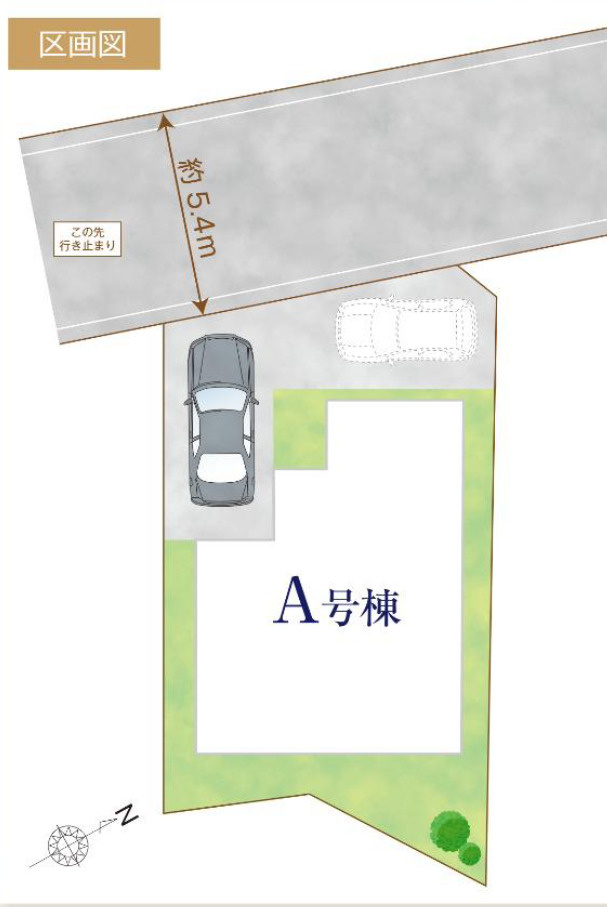 【仲介手数料無料】狭山市　南入曽２期　全１棟　狭山市の不動産なら西武ハウジングの区画図