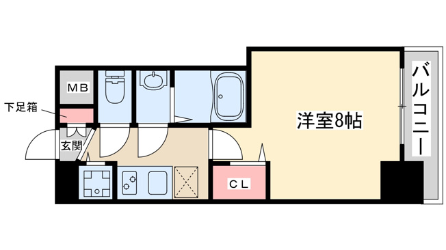 【間取り】 | ディームス江坂