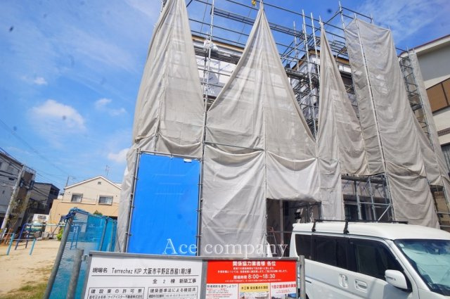 【外観】 | 平野区西脇1丁目　【1号棟/全2棟】 | 【全2棟☆上棟済みです！2026年8月2日現在☆】
