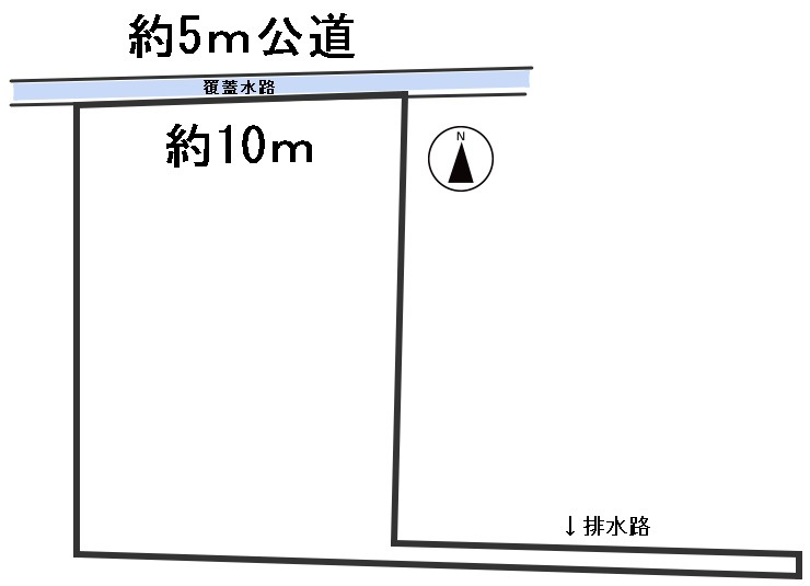 ６７１１６　羽島郡岐南町伏屋二丁目土地の区画図