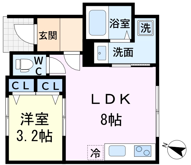 リーブルファイン新小岩の間取り