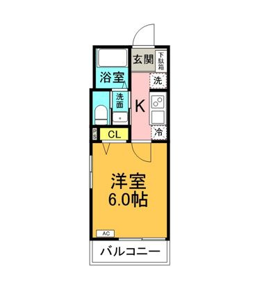 Mark　Duo一ノ割IIの間取り
