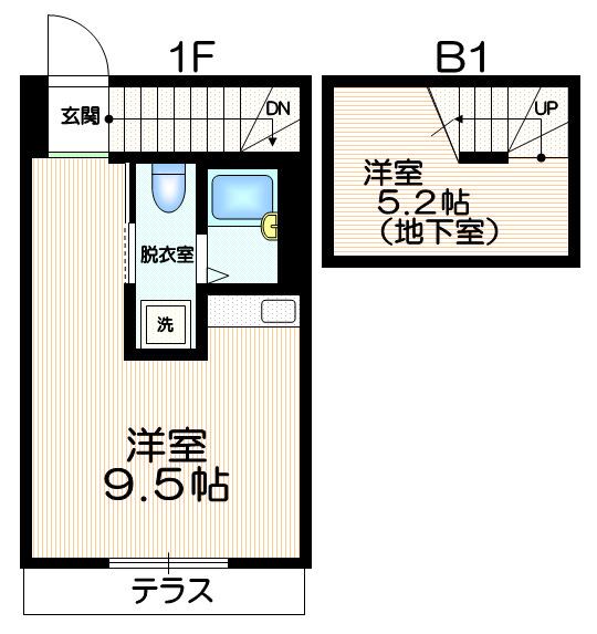 ＥＳＰＡＣＥ　ｈａｒａｍｏＹＯＴＳＵＹＡの間取り