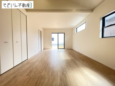 【居間・リビング】 | Livele Garden.S深谷市稲荷町北第3　【平屋】新築住宅 | ≪3号棟≫
現地(2026年8月撮影)