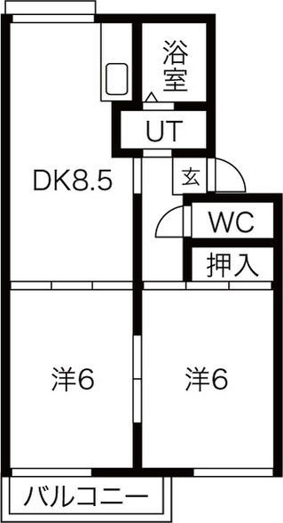CREST QUARTER A棟の間取り