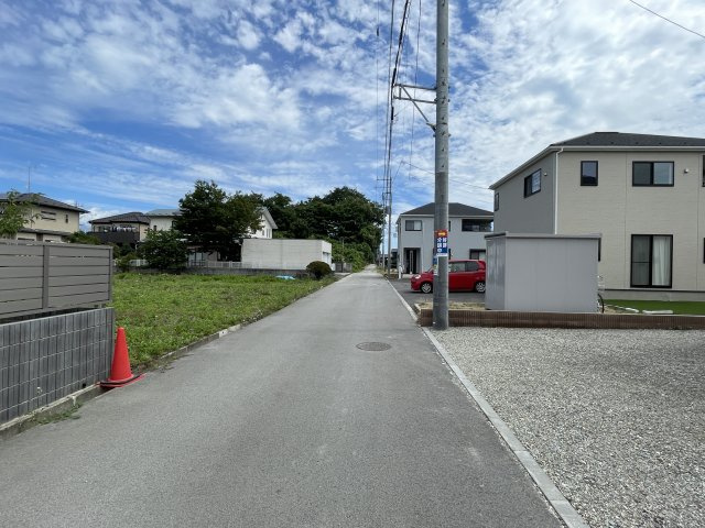 新築戸建・新築建売　那須塩原市若草町第8　稲村小・黒磯北中の前面道路含む現地写真