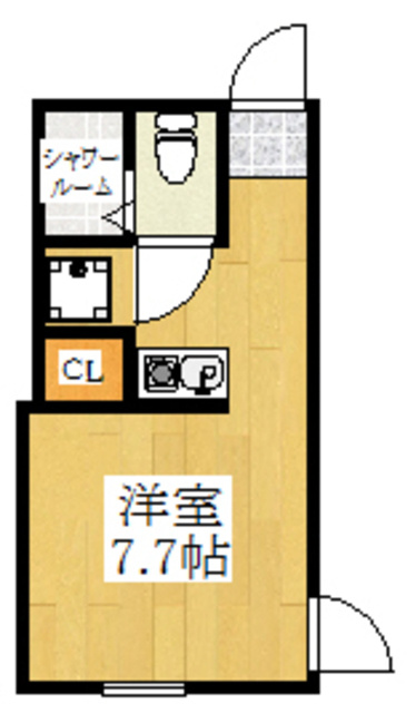 ヴァンヴェール王子神谷の間取り|ワンルームタイプ