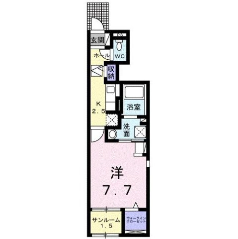 レイクサイド　エスポワールの間取り
