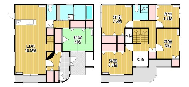 平方南町戸建の間取り