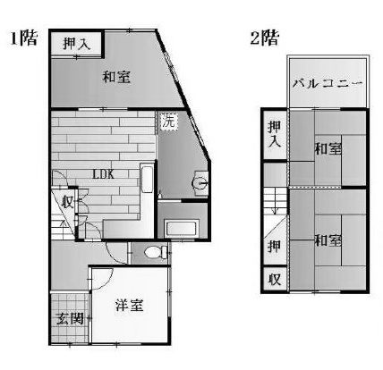 【間取り】 | 下矢田町二丁目目テラスハウス