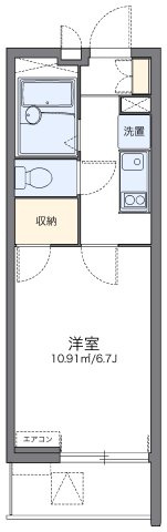 レオパレスアドバンストライフの間取り