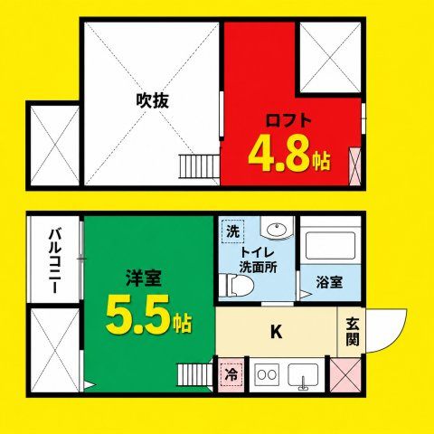 LA　TACHE　I(ラターシュワン)　名古屋市賃貸　仲介手数料無料の間取り