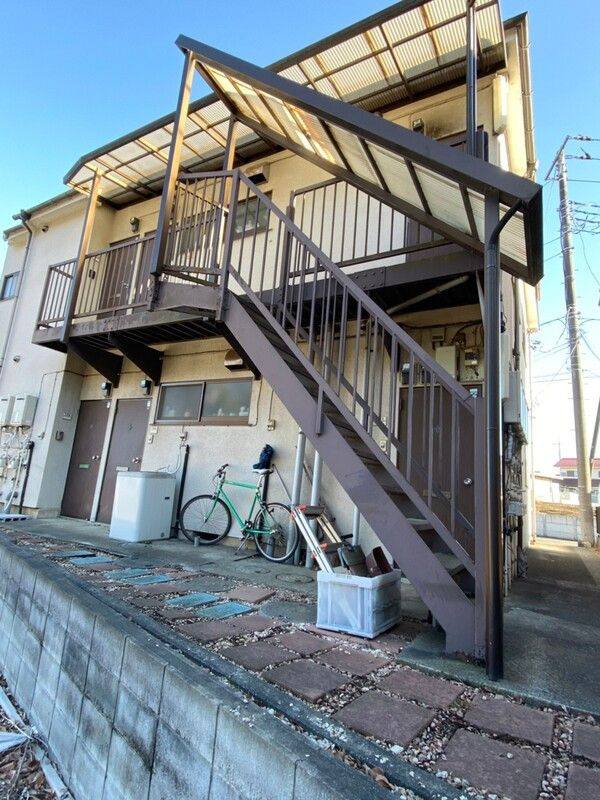 所沢市北野２丁目のアパートの外観