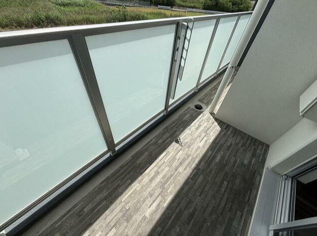 熊本市西区池田４丁目の賃貸マンションのバルコニー
