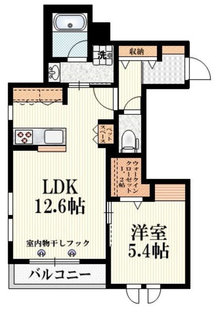 ウェリナ中村南の間取り|★収納豊富♪明るい３面採光角部屋★