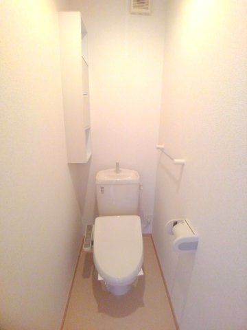 メゾン　ハナブサ　Ａのトイレ|コンパクトで使いやすいトイレです