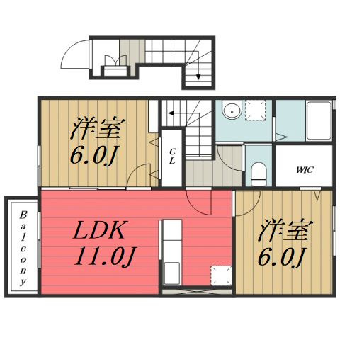【間取り】 | カフリーィエ　D