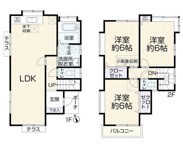 【間取り】 | 3LDKは、リビングダイニングキッチンと3つの居室がある間取り。ファミリー層に非常に人気の高い間取りで、広々としたリビングで家族団らんを楽しみ、個室でプライベートな時間も確保できるのが大きな魅力です。