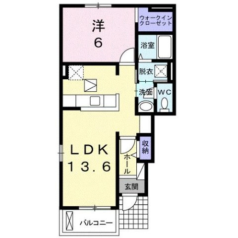フロル高松Ｂの間取り