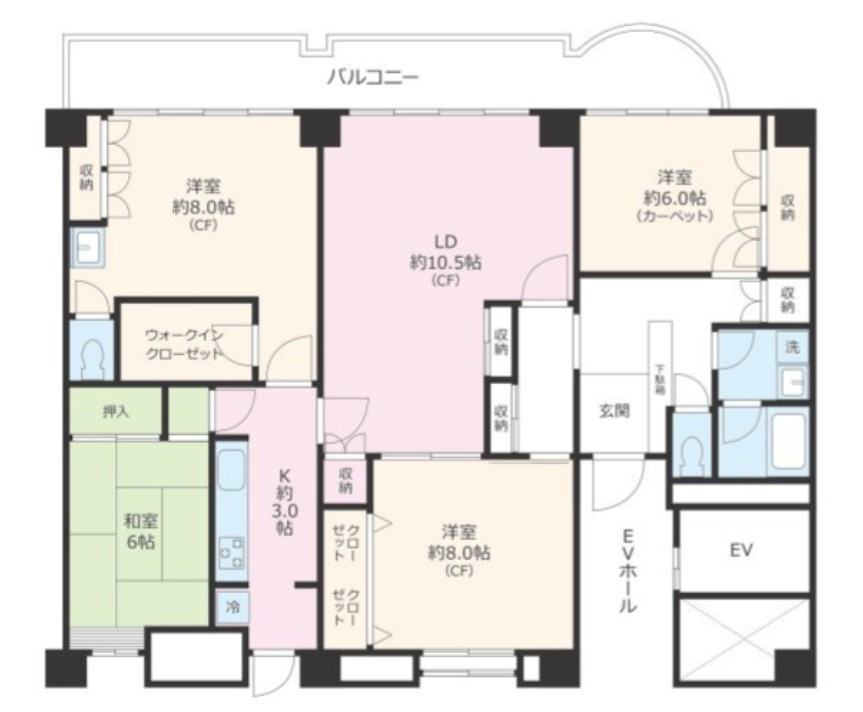 ライオンズステーションプラザ大塚の間取り