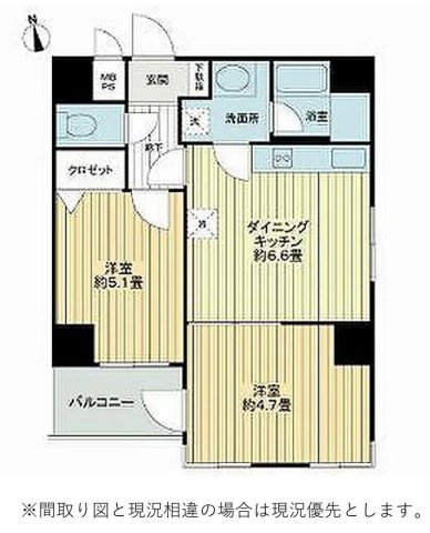 【間取り】 | アーバンヒルズ西八王子 | 2DKは、ダイニングキッチンと二つの居室がある間取りです。夫婦やカップル、小さなお子さんのいるご家庭などにに向いています。食事スペースとくつろぎの場を分けられ、それぞれの個室も確保できるのが魅力です。