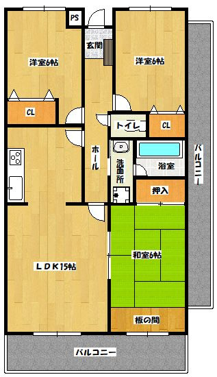ルネス国分の間取り|使い勝手の良い間取りです♪
