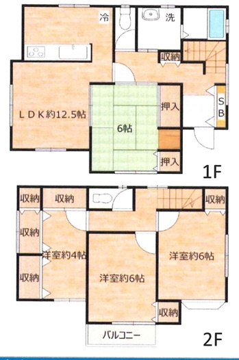 日野市石田　中古住宅の間取り