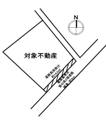 加古川市西神吉町辻　　売土地の土地図