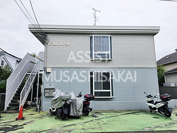 KMハイツの外観|お電話でお問合わせ頂けますと、よりスムーズにご対応出来ます♪