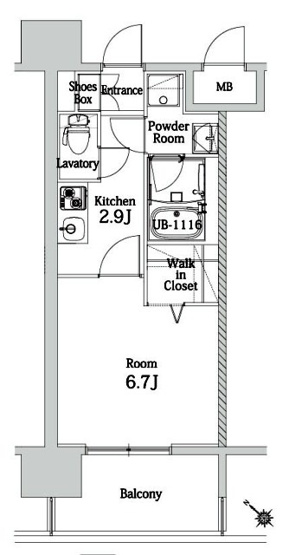 【間取り】 | エンクレスト博多LIBERTY