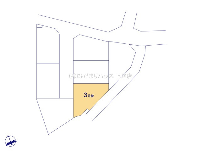 西区二ツ宮③　新築戸建　リーブル03の区画図