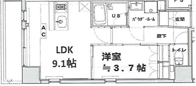 オールメゾン西荻窪の間取り