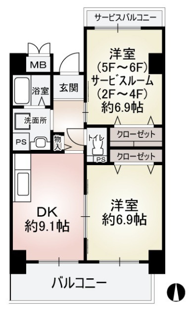 ノーブルコートの間取り