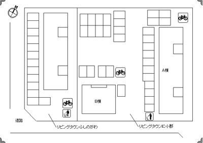 【区画図】 | リビングタウンIC小郡　A棟