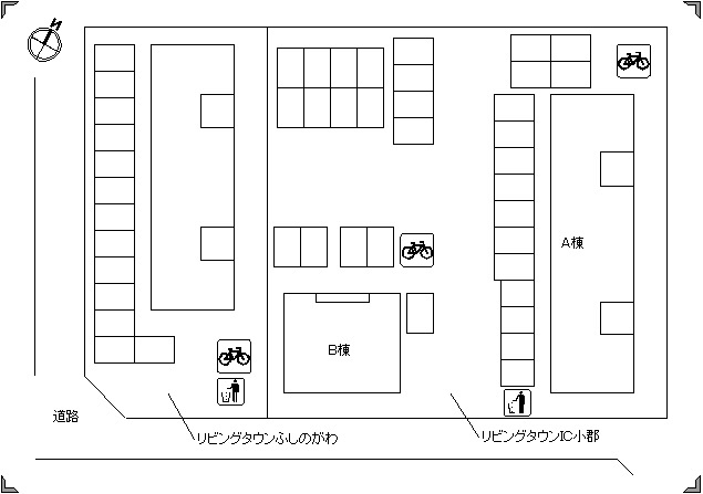 【区画図】 | リビングタウンIC小郡　A棟
