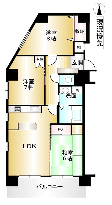 グランドハイツ21（ヴァンテアン）の間取り