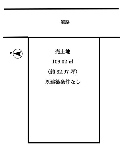 敦賀市相生売土地の土地図