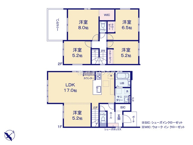 江南市高屋町２期１号棟の間取り