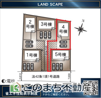 【区画図】 | 常総市水海道諏訪町第3　4号棟 | 前面道路も広くお車の入出庫がしやすいのが特徴です！
