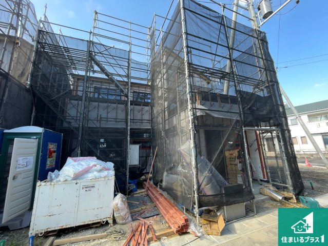 大津市下阪本　第5期　新築一戸建ての外観|周辺は落ち着いた街並みの住宅地！子育てがしやすい住環境です！まだ未完成ですが、現地でしかわからない事もございます。是非一度ご覧ください。