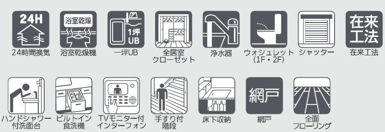 習志野市花咲１丁目１期の設備