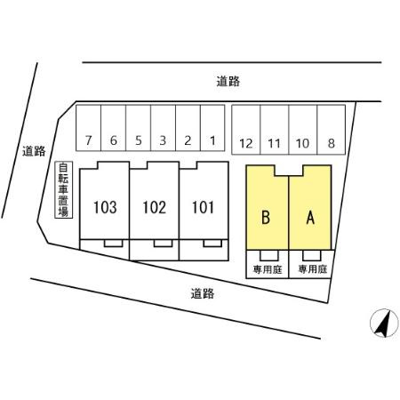 フィールーム歩の区画図