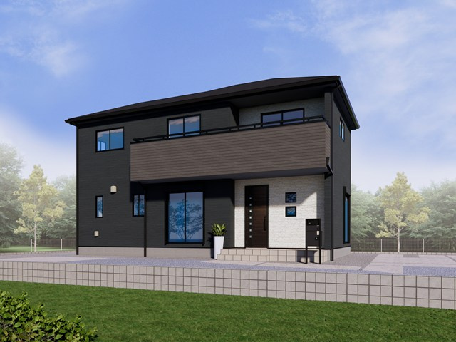 【外観パース】 | 加須市北下新井　新築戸建　全5棟　1号棟 | 1号棟