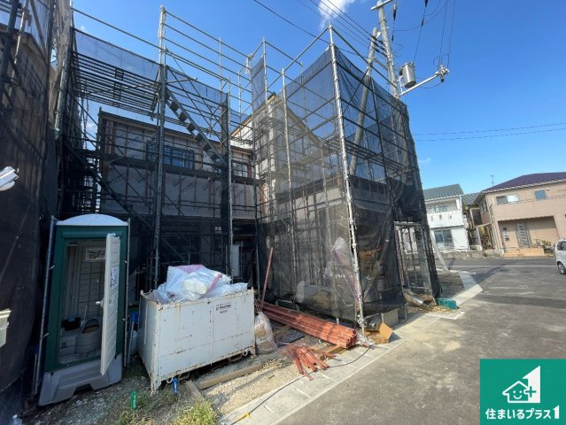 大津市下阪本　第5期　新築一戸建ての外観|周辺は落ち着いた街並みの住宅地！子育てがしやすい住環境です！まだ未完成ですが、現地でしかわからない事もございます。是非一度ご覧ください。