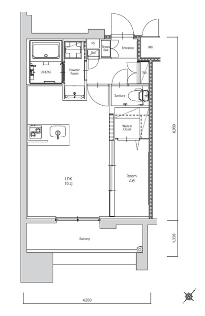新品家具付きマンション築港本町8B(KaGood福岡)