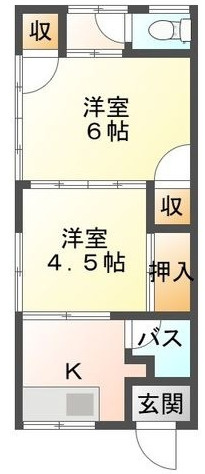 埼玉県秩父市　1棟アパートの間取り