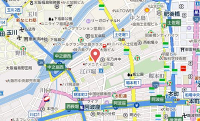 【地図】 | プレサンス江戸堀